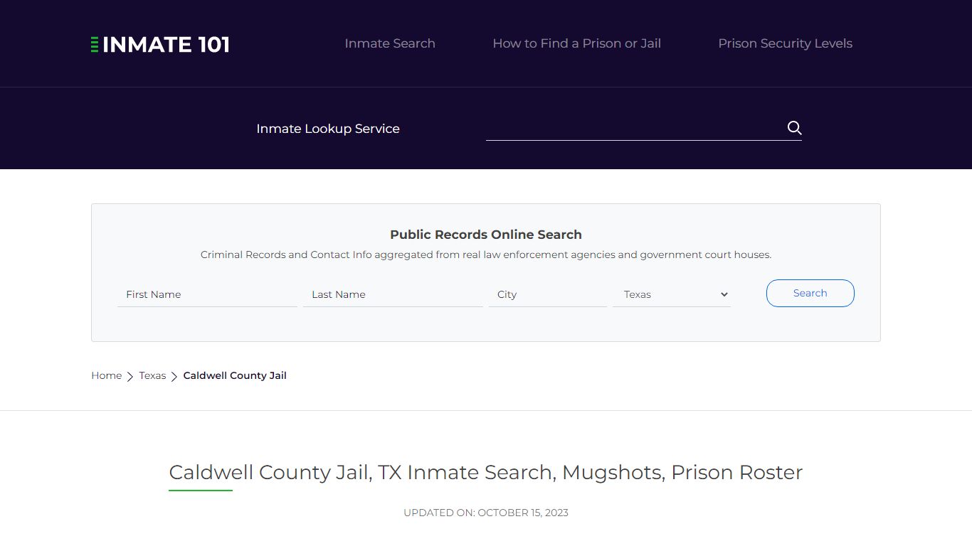 Caldwell County Jail, TX Inmate Search, Mugshots, Prison Roster